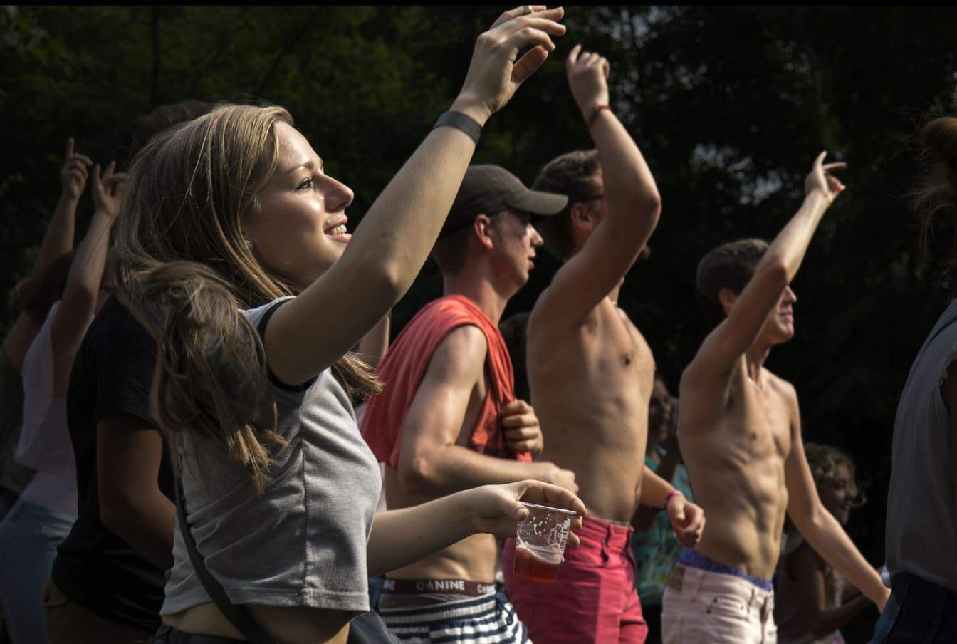 group of people having fun activities