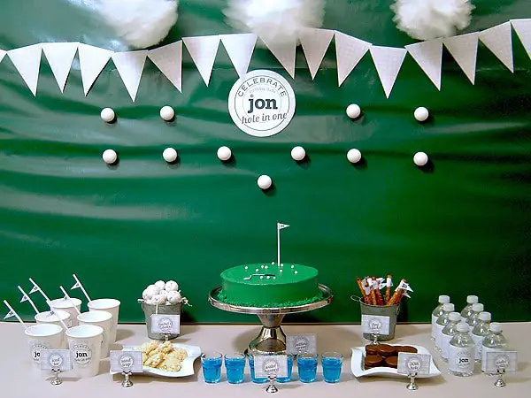 Golf-themed birthday party