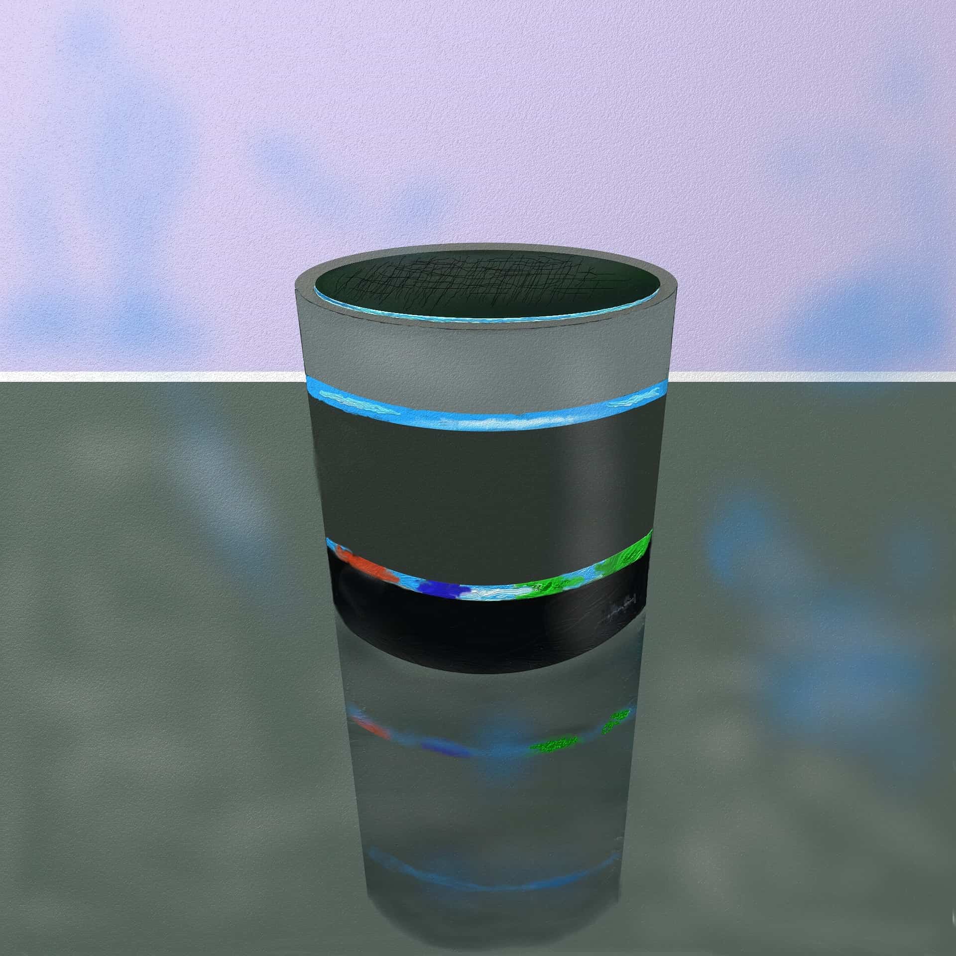 a colorful bluetooth speaker