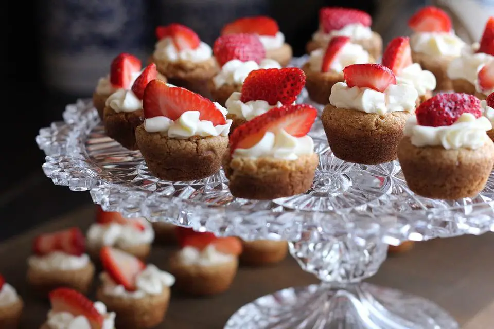 cupcakes on a serving plate