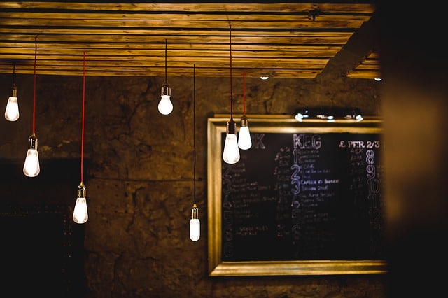 menu written on a blackboard