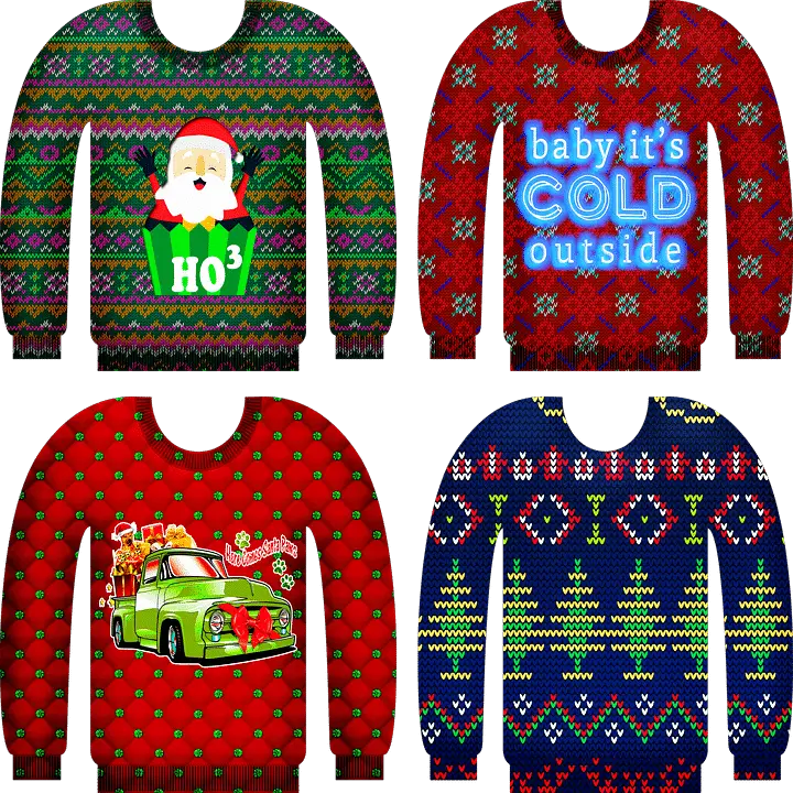 ugly sweaters for ugly sweater party theme