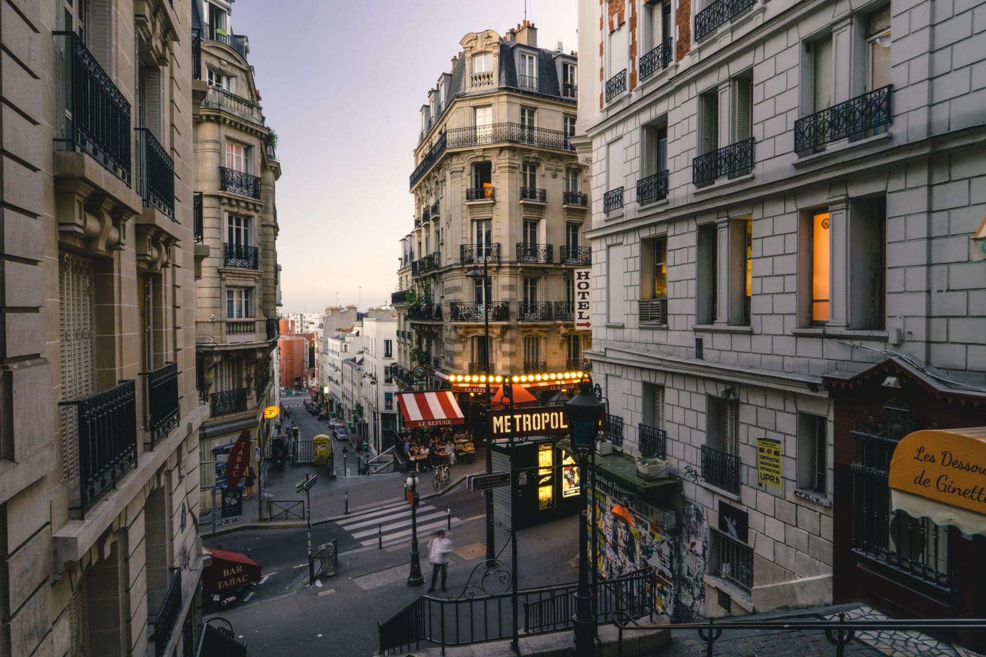 Buildings across the street